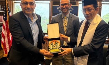 *Menag Nasaruddin Umar Sampaikan Gagasan Moderasi Beragama dan Ekoteologi di Georgetown University*