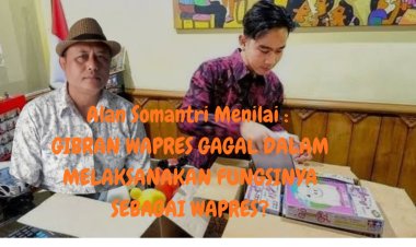 Alan Somantri:  Gibran Gagal Melaksanakan Fungsinya Sebagai Wapres?