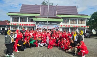 Senam Jantung Sehat Bersama anak anak Asspira Riau