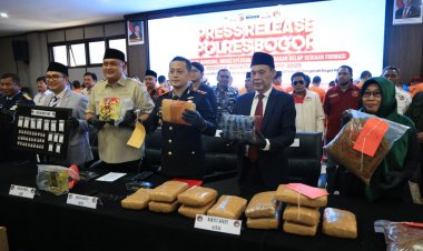 Rudy Susmanto Apresiasi Kinerja Jajaran Polres Bogor Dalam Mengungkap 114 Kasus Narkoba
