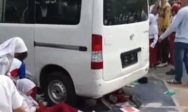 Tragis Mobil Operasional MBG Hantam Barisan Siswa SDN Kalibaru 01