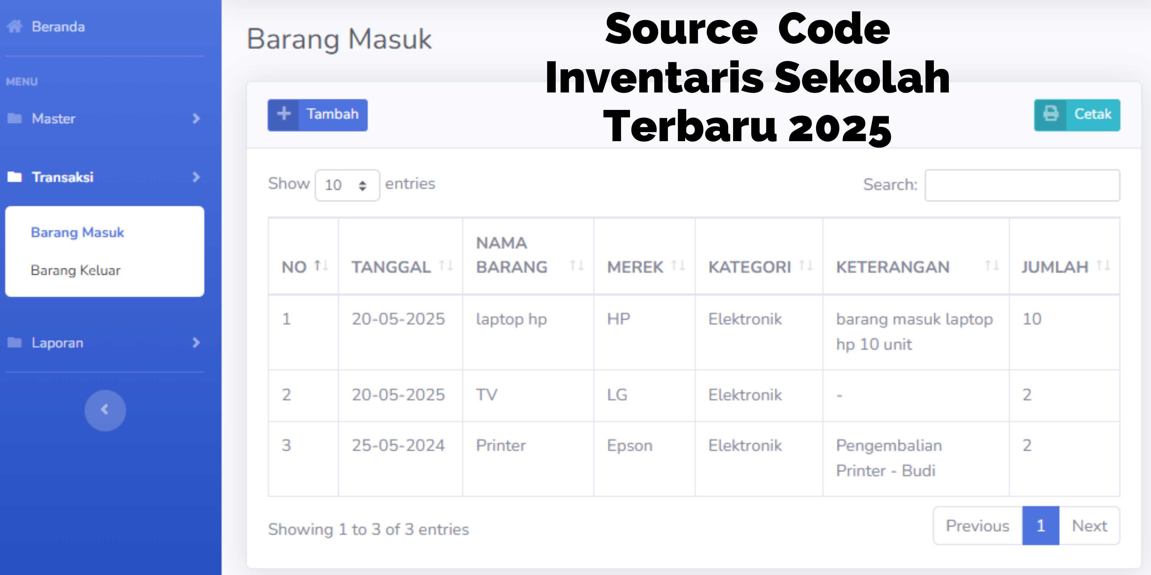 APLIKASI INVENTARIS SEKOLAH BERBASIS WEB TERBARU 2025