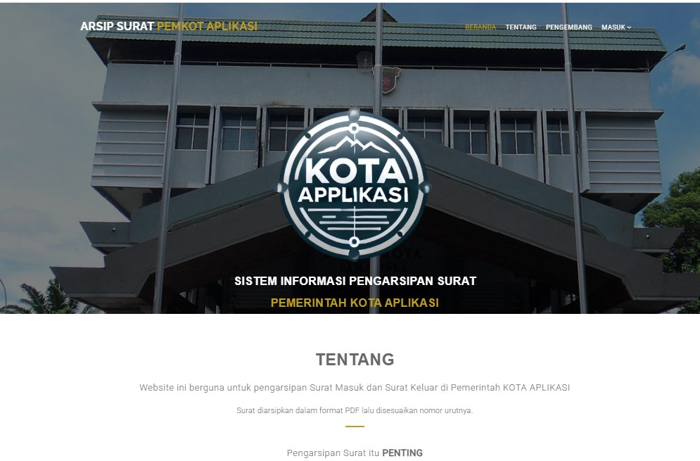 Source Code Website E-Arsip | Sistem Arsip Digital dengan PHP | Source Code Website E-Arsip