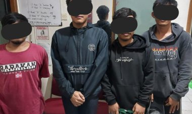 Polsek Rancabungur Amankan 4 (Empat) Orang Terduga Pelaku Pengeroyokan Di Desa Bantarjaya