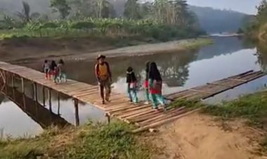 Jembatan Penghubung Dua Kecamatan Di Cianjur Selatan Butuh Perhatian Pemerintah