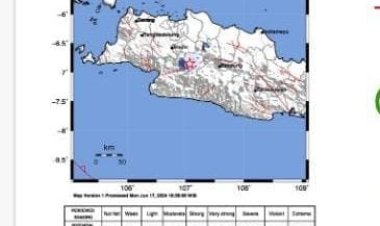 Gempa 3,4 SR Kembali Guncang Kabupaten Cianjur, Sejumlah Warga Panik