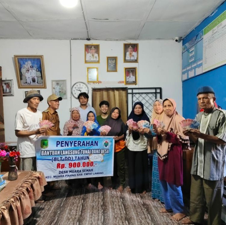 Jelang Idul Adha Pemerintah Desa Muara Semah Realisasikan BLT DD Tahap 2 Tahun 2024
