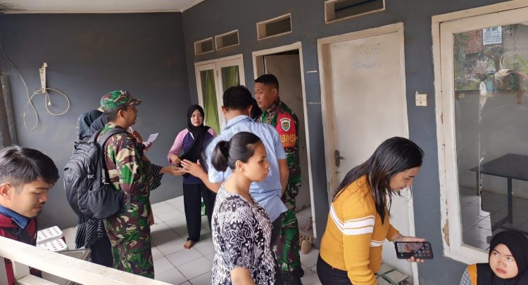Babinsa Koramil 06-06/Tanah Sareal, Pelda Haerul W, Monitor Kegiatan Penerimaan Makan Siang Bergizi dari Unit Pelayanan Dapur Sehat di Wilayah Kodim 0606/Kota Bogor