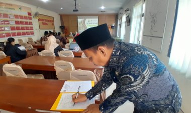 Puskesmas Sukabumi Palabuanratu adakan acara lokakarya Mini triwulan pertama ,acara di adakan di aula lantai dua gedung puskesmas