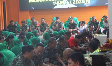 TRADISI CUCURAK KELUARGA BESAR KODIM 0606/KOTA BOGOR  SAMBUT RAMADHAN 1446 H DENGAN KEBERSAMAAN DAN KEKOMPAKAN