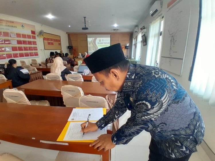 Puskesmas Sukabumi Palabuanratu adakan acara lokakarya Mini triwulan pertama ,acara di adakan di aula lantai dua gedung puskesmas