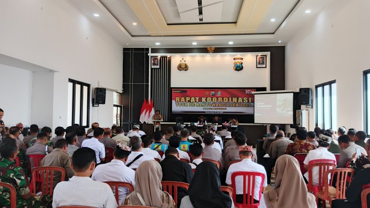 Rapat Koordinasi Tour de Banyuwangi Ijen 2025: Polresta Banyuwangi Mantapkan Pengamanan Ajang Balap Sepeda Internasional