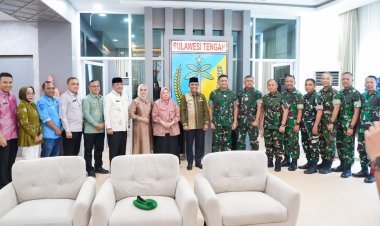 Pererat Sinergitas, Pangdam XXIII/Palaka Wira Bersilaturahmi Kunjungi Gubernur Sulawesi Tengah