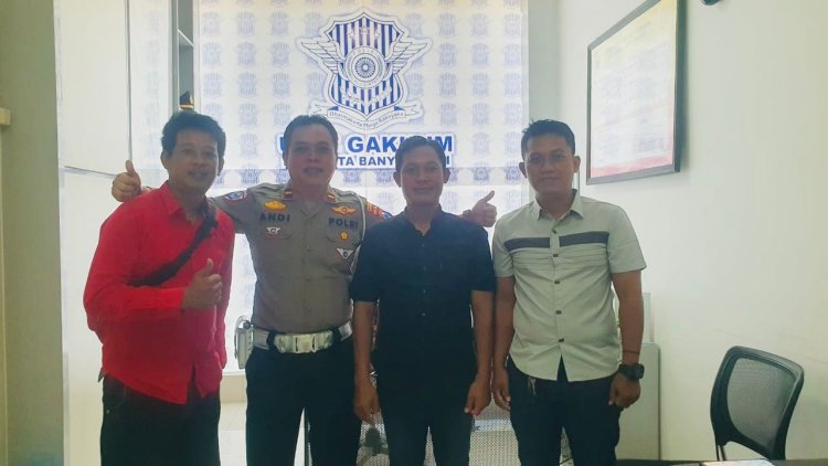 Postberita com Jalin Sinergi Bersama unit Gakkum Polresta Banyuwangi