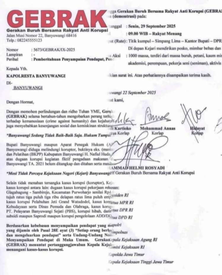 Korupsi Makan-Minum Fiktif Tak Kunjung Tuntas, GEBRAK Bakal Turun ke Jalan