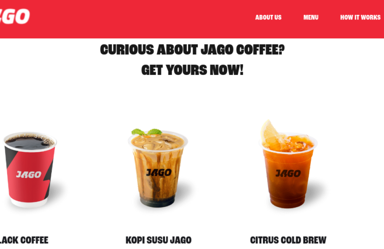Tangkapan Layan Website Jago Coffee