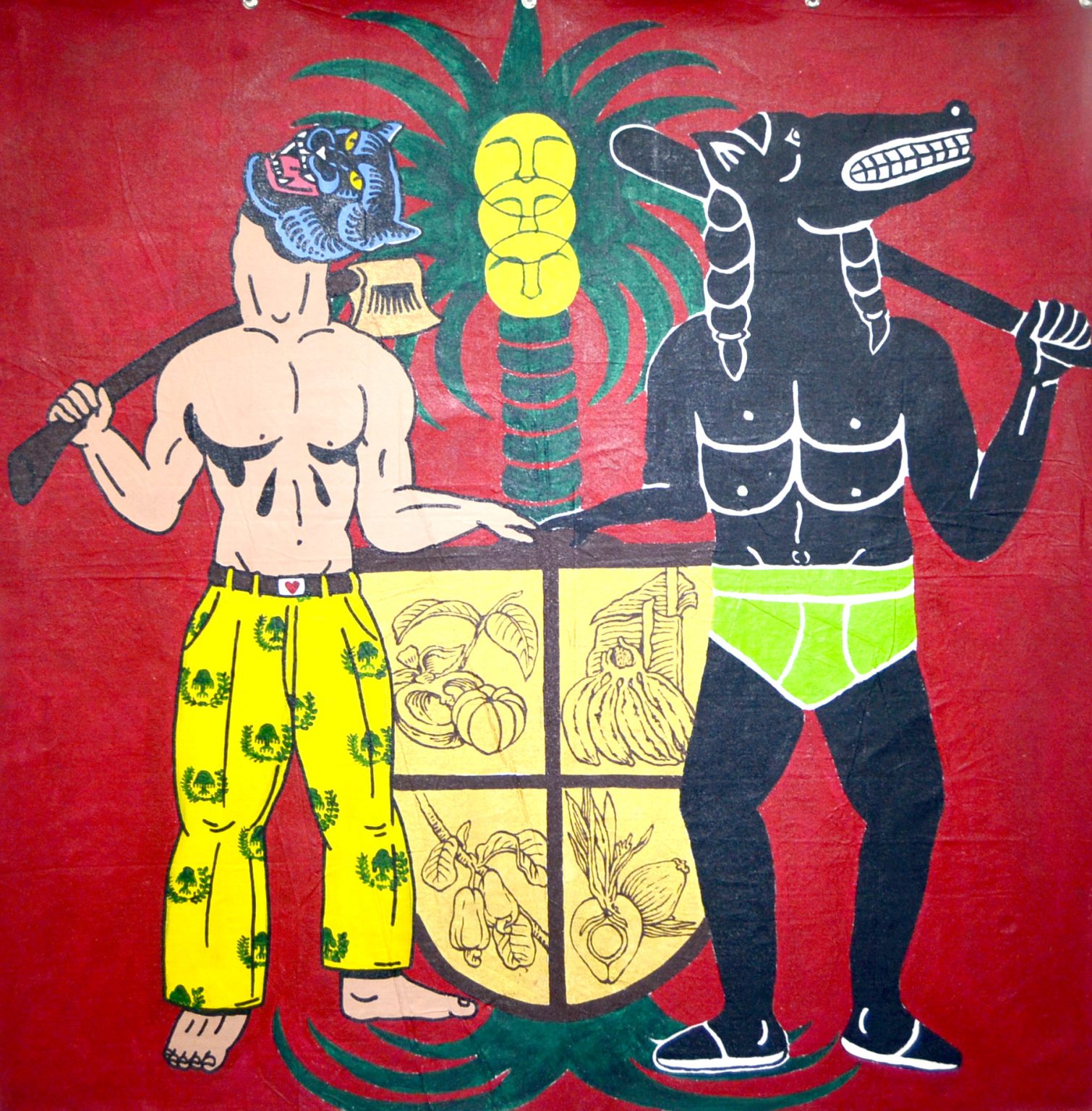 Panji Buta Kembar Amangku Jagad (The Twin Giants Hold The Earth Flag)