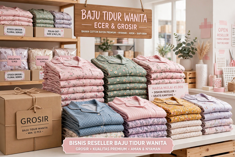 Cara Menjadi Reseller Baju Tidur dari Konveksi Tangerang Selatan dan Jakarta Selatan