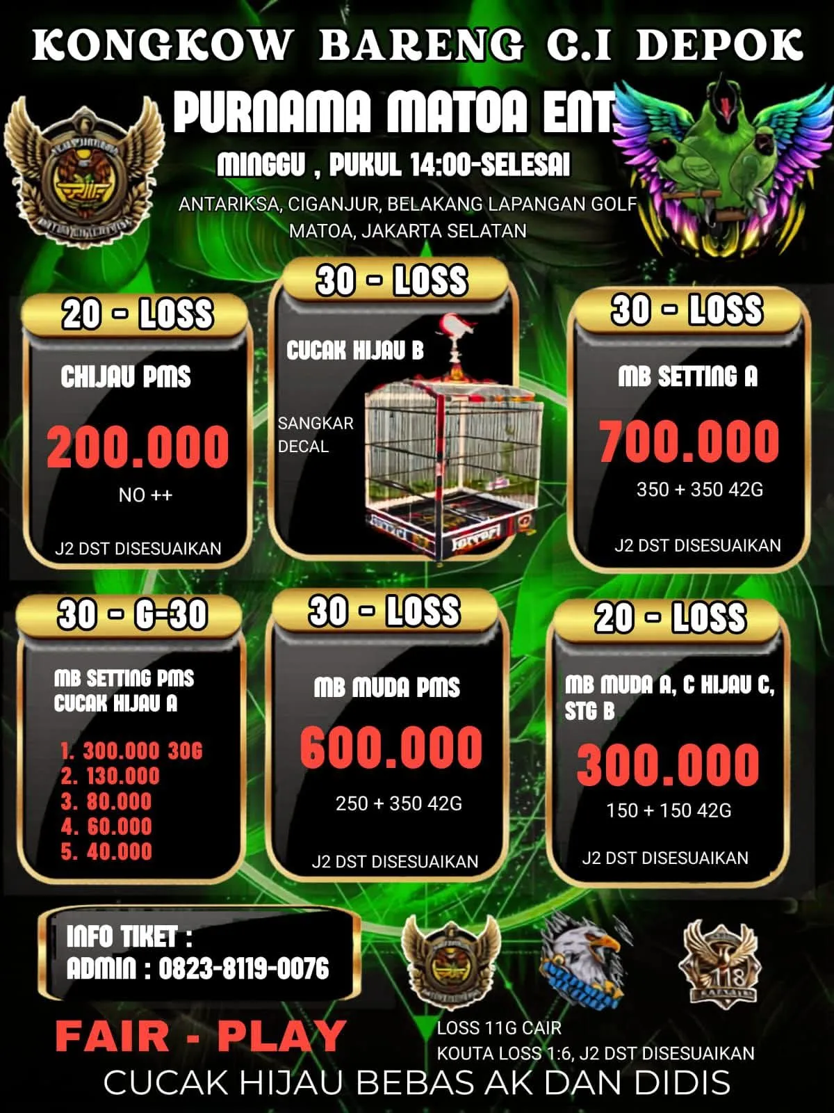 KONGKOW BARENG C.I DEPOK – PURNAMA MATOA ENT