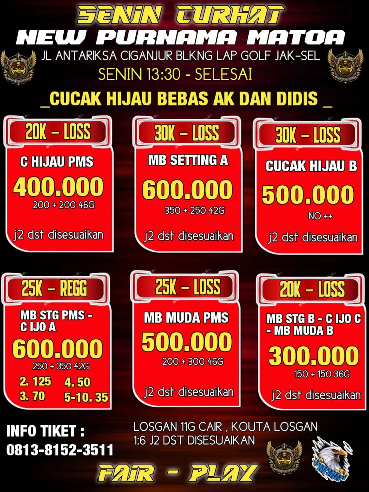 SENIN CURHAT – NEW PURNAMA MATOA