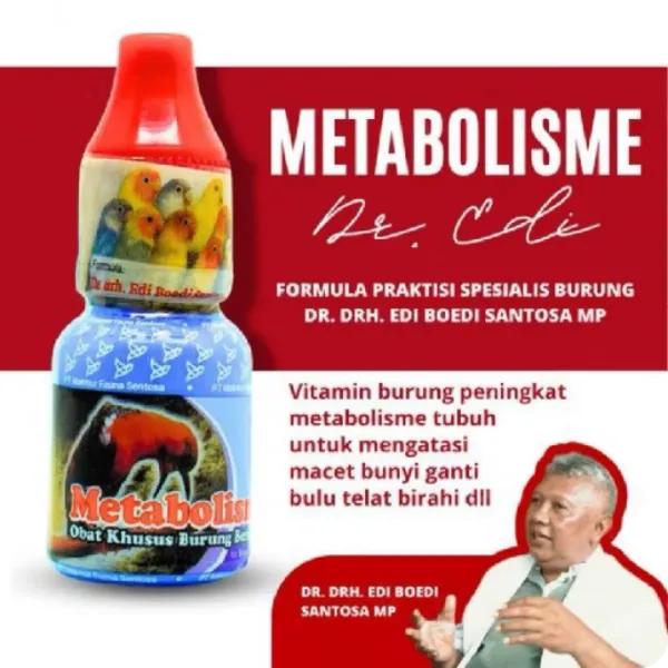 Cek Metabolis Dr.Edi Obat Burung Kicau 2.5ml