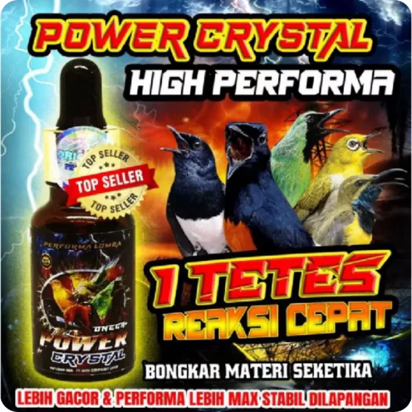 Cek Power Crystal Omega Plus Vitamin Burung Gacor Cepat