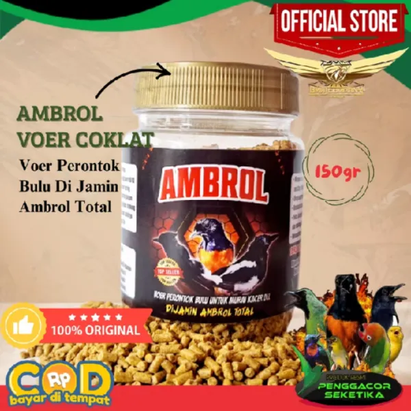 Ambrol Voer Coklat Perontok Bulu Burung Efektif