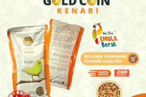 Pakan Burung Kenari Gold Coin 250g Gacor Original