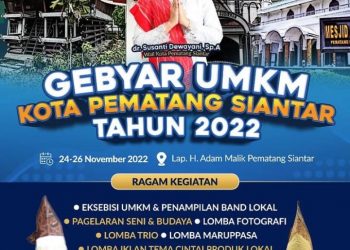 Gebyar UMKM 2022, Pemko Pematang Siantar ” Berkolaborasi ” dengan SRC Binaan Perusahaan Rokok PT Sampoerna