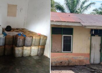 Seratusan Jerigen Solar Diduga Bersubsidi Milik Vendor Replanting Ditimbun di Rumah Karyawan Kebun Balimbingan