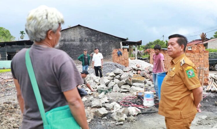 Pembangunan 7 Rumah Korban Kebakaran, Dibantu Bupati Simalungun