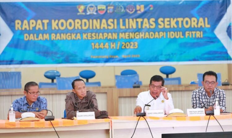 Pemkab Simalungun Gelar Rakor Lintas Sektoral Kesiapan Idul Fitri 2023