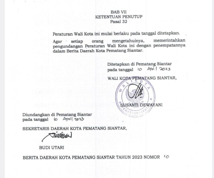 Tak Lagi Menjabat Sekda, Budi Utari Tandatangani Peraturan Wali Kota yang Diundangkan