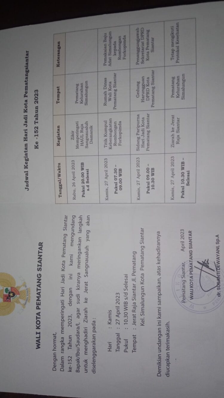 Goresan Layar : Susanti Diberhentikan, Susanti Manfaatkan Momen Hari Jadi Pematang Siantar