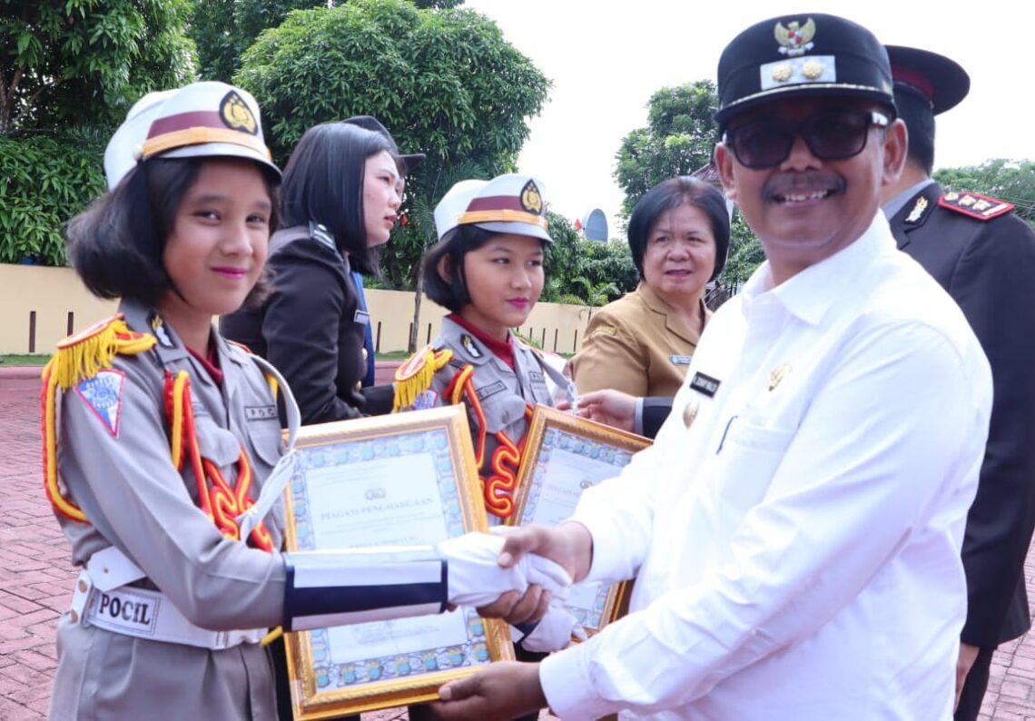 Wakil Bupati Hadiri HUT Bahayangkara Ke 77 Tahun 2023 Polres Simalungun