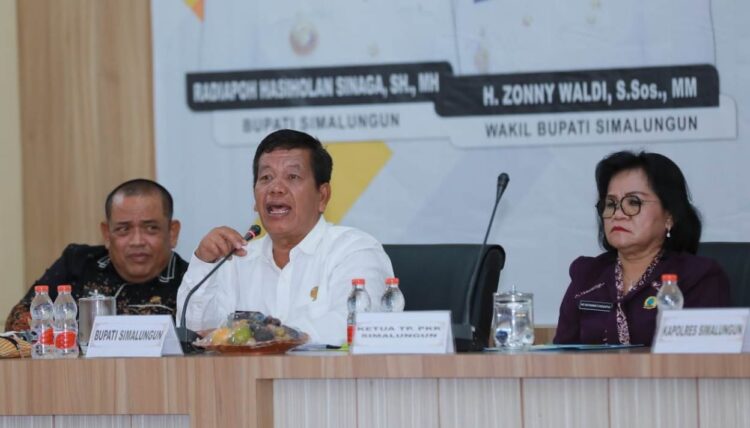 Bupati Simalungun Pimpin Rembuk Stunting dan Rakor TPPS.