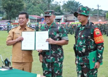 Ikuti Upacara Penutupan TMMD Ke 117 TA 2023. Bupati Simalungun: “Terimakasih Atas Kemanunggalan TNI dengan Rakyat”