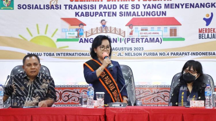 Bunda PAUD Kabupaten Simalungun Buka Secara Resmi Sosialisasi Transisi PAUD ke SD