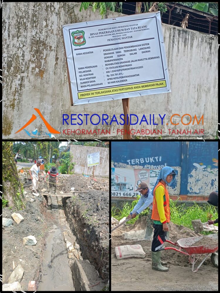 Campuran Adukan Semen dan Pasir Proyek Drainase Jalan Rakutta Sembiring Diduga Tidak Sesuai Spesifikasi
