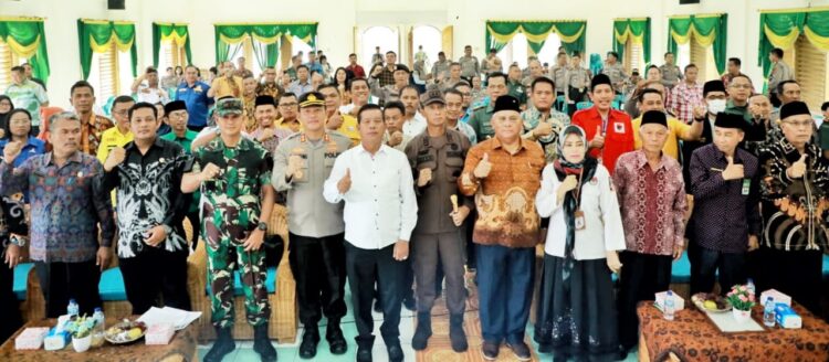 Bupati Simalungun, Forkompinda dan Peserta Pemilu Tandatangani Deklarasi Pemilu Damai 2024