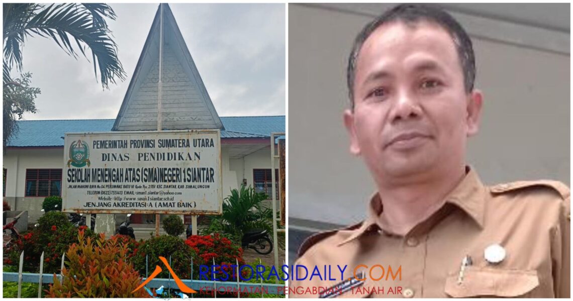 Kepala SMA Negeri 1 Kecamatan Siantar Pungli Biaya Les Tambahan