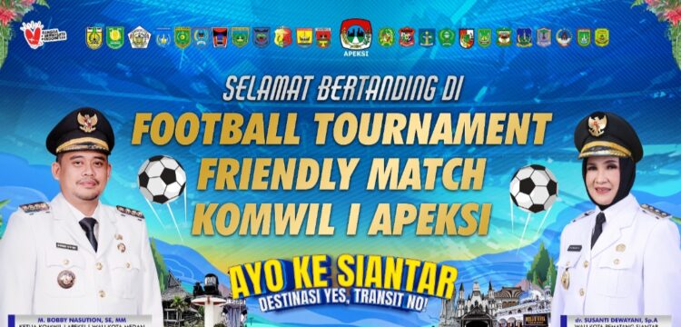 Pematang Siantar jadi Tuan Rumah Pertandingan Persahabatan Sepak Bola Apeksi Komwil 1