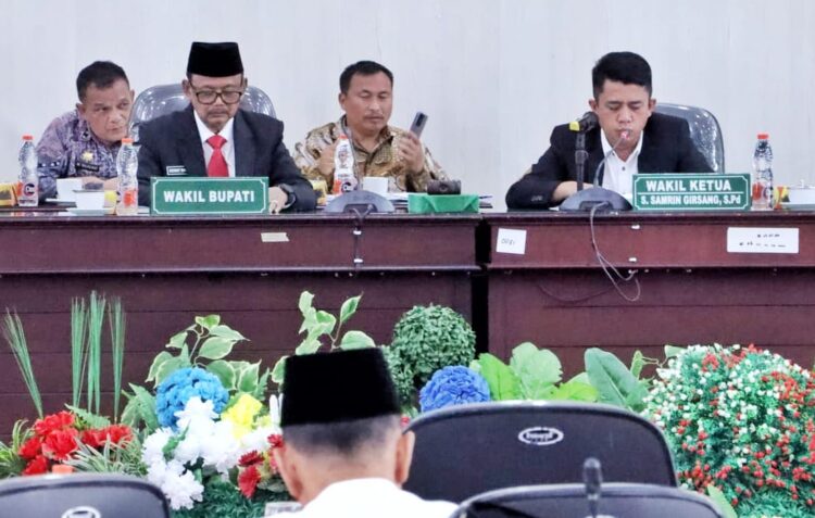 Pemkab Simalungun Sampaikan Nota Pengantar Ranperda Tentang APBD TA 2024