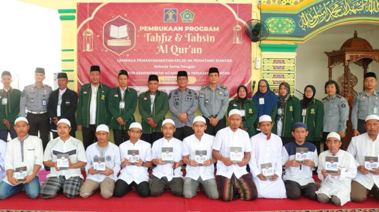 50 Warga Binaan Lapas Pematang Siantar Dibina Menjadi Tahfiz dan Tahsin Al-Qur’an
