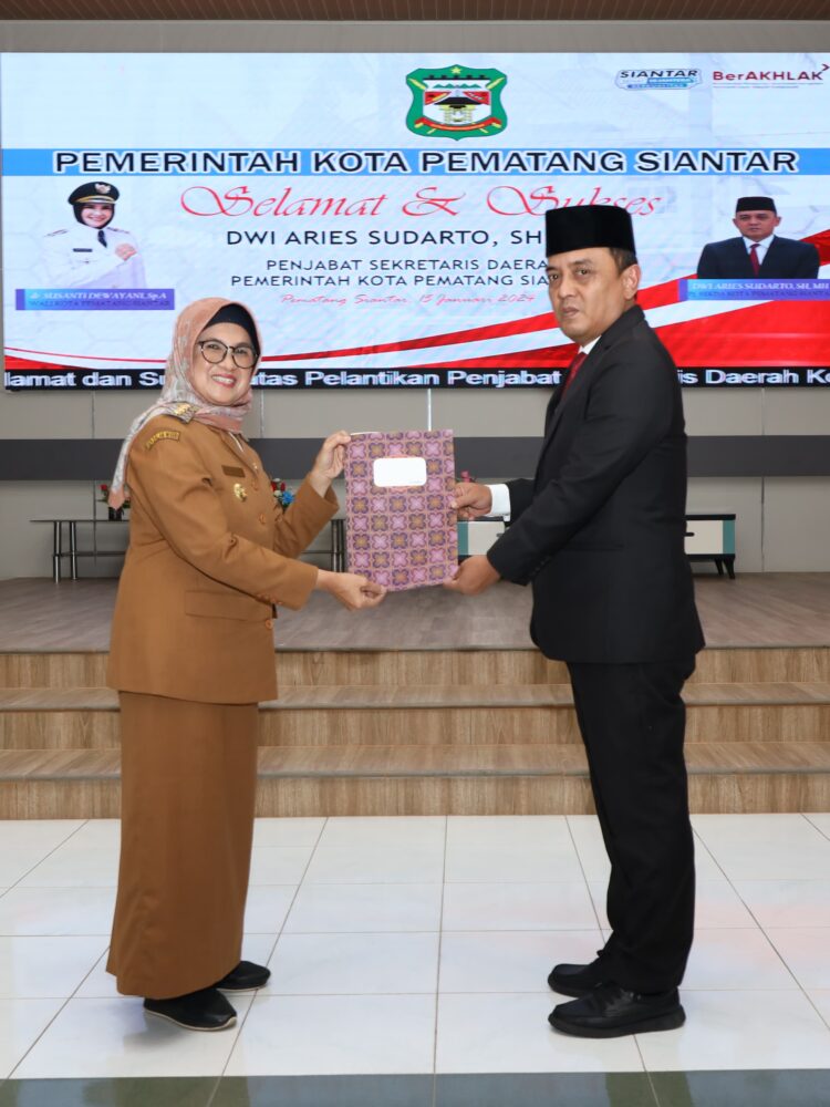 Lagi, Pj Sekda Pematangsiantar Dijabat Dwi Aries Sudarto