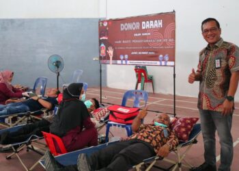 Memperingati Hari Bakti Pemasyarakatan ke 60, Ka Lapas Pematangsiantar beserta Jajaran Laksanakan Donor Darah