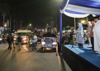 Wali Kota bersama Forkopimda Plus Pematangsiantar Lepas Pawai Takbir Keliling Malam Idul Fitri