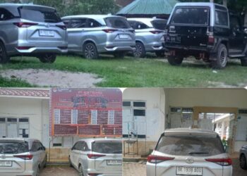 Rumuskan Anggota PPK, Tiga Komisioner KPU Simalungun Pakai Mobil Dinas ini Menemui Abdul Razak Siregar
