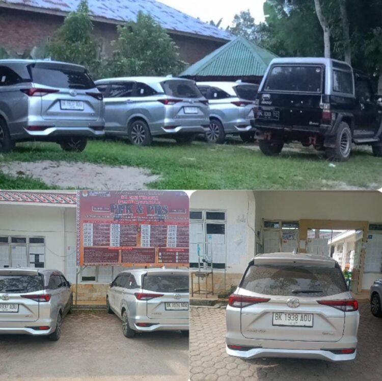 Rumuskan Anggota PPK, Tiga Komisioner KPU Simalungun Pakai Mobil Dinas ini Menemui Abdul Razak Siregar