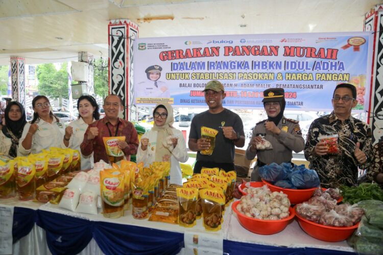 Menjelang Idul Adha 1445 H, Pemko Pematangsiantar Gelar Gerakan Pangan Murah di Lapangan Adam Malik
